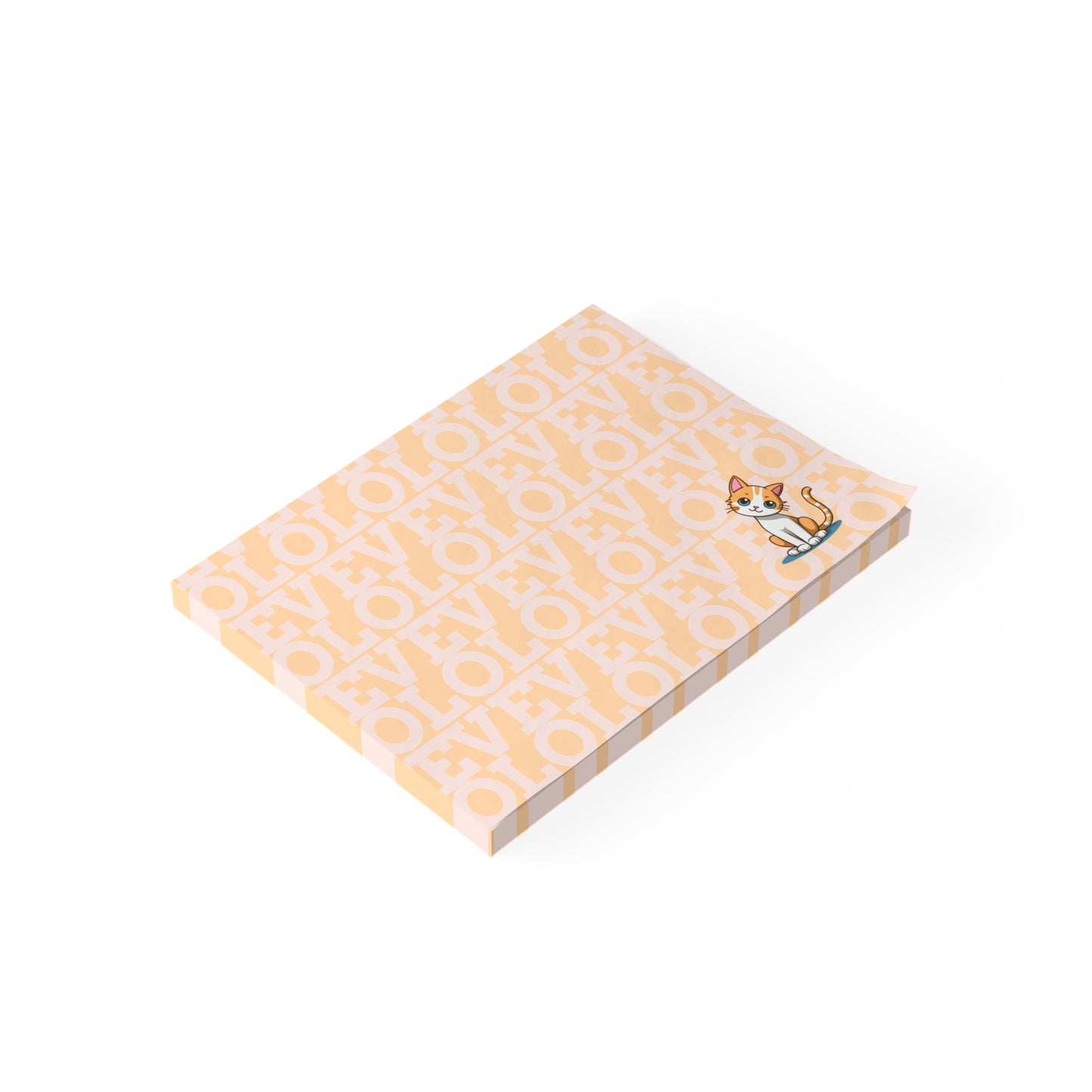 LOVE Post-it® Note Pads with Cute Orange Cat