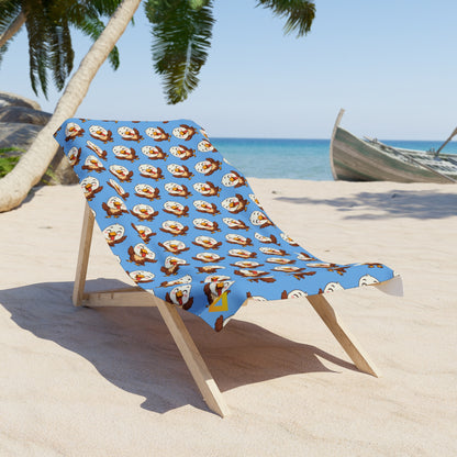 Beach Towel | Fun Cartoon Eagle Design | Summer Essential for Ocean Lovers