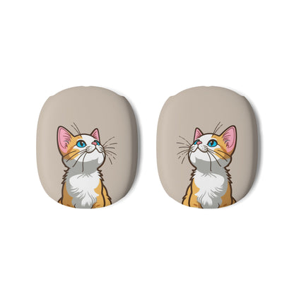 Cute Cat AirPod Max Case, Cat Lover Gift, Airpod Max Accessory, Unique Earphone Case, Fun Cat Design, Kitten Themed - Meow Meow