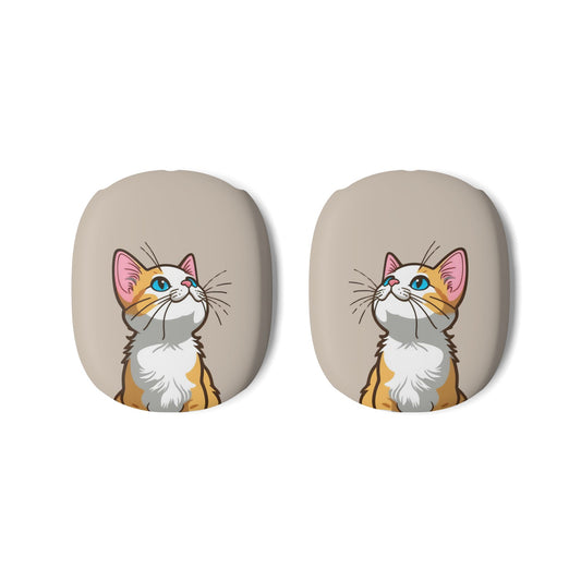 Cute Cat AirPod Max Case, Cat Lover Gift, Airpod Max Accessory, Unique Earphone Case, Fun Cat Design, Kitten Themed - Meow Meow
