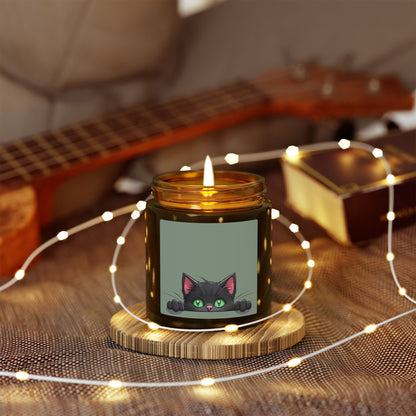 Purrfectly Cozy | Scented Candle with Black Cat Charm