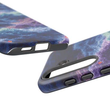 iPhone 17 Tough Case - Stormy Ocean Wave Pattern - Blue & Purple Water Design Protective Phone Cover for Sea Lovers