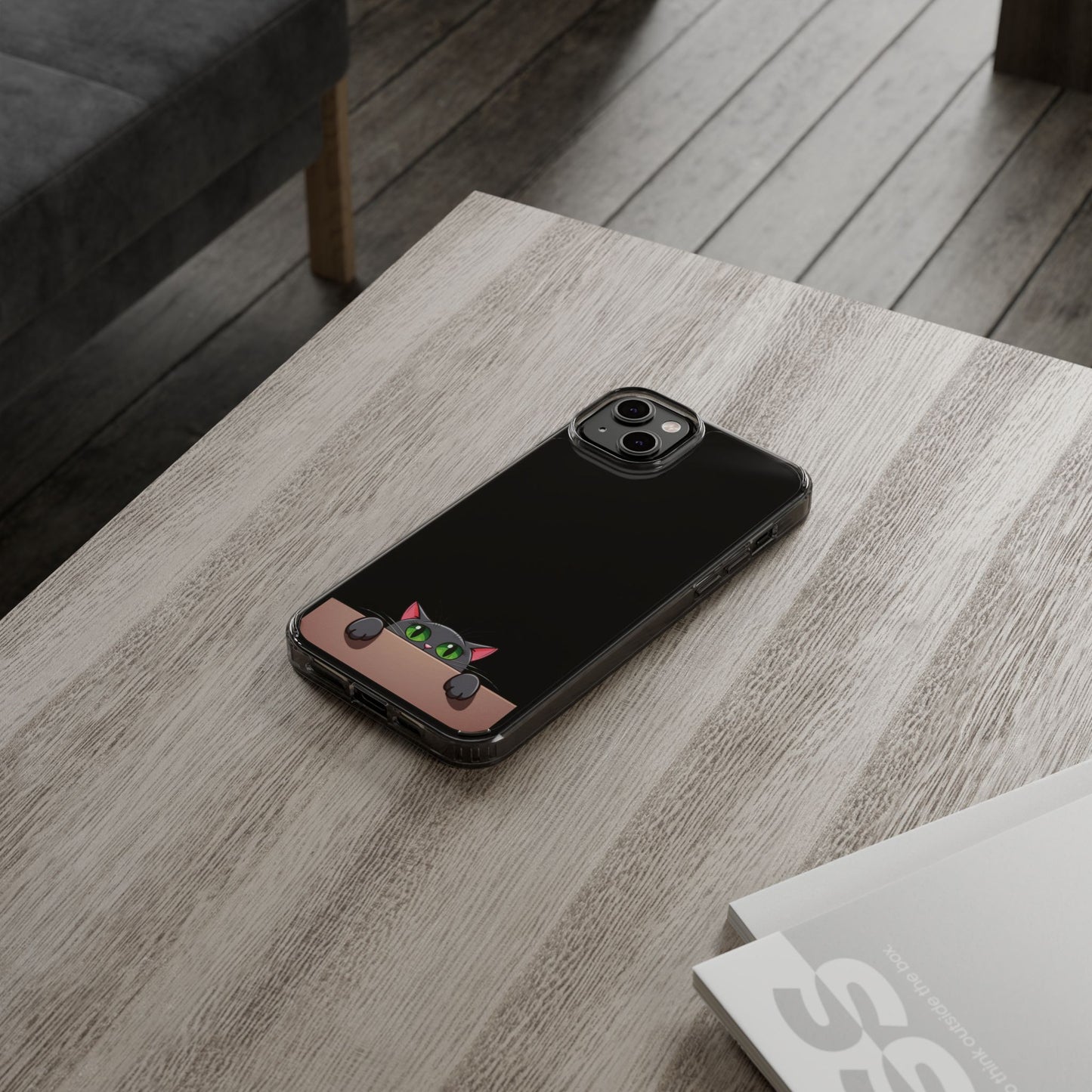 Phone Cases With Cute Cat Design - Clear Silicone Phone Cases Samsung and iPhone