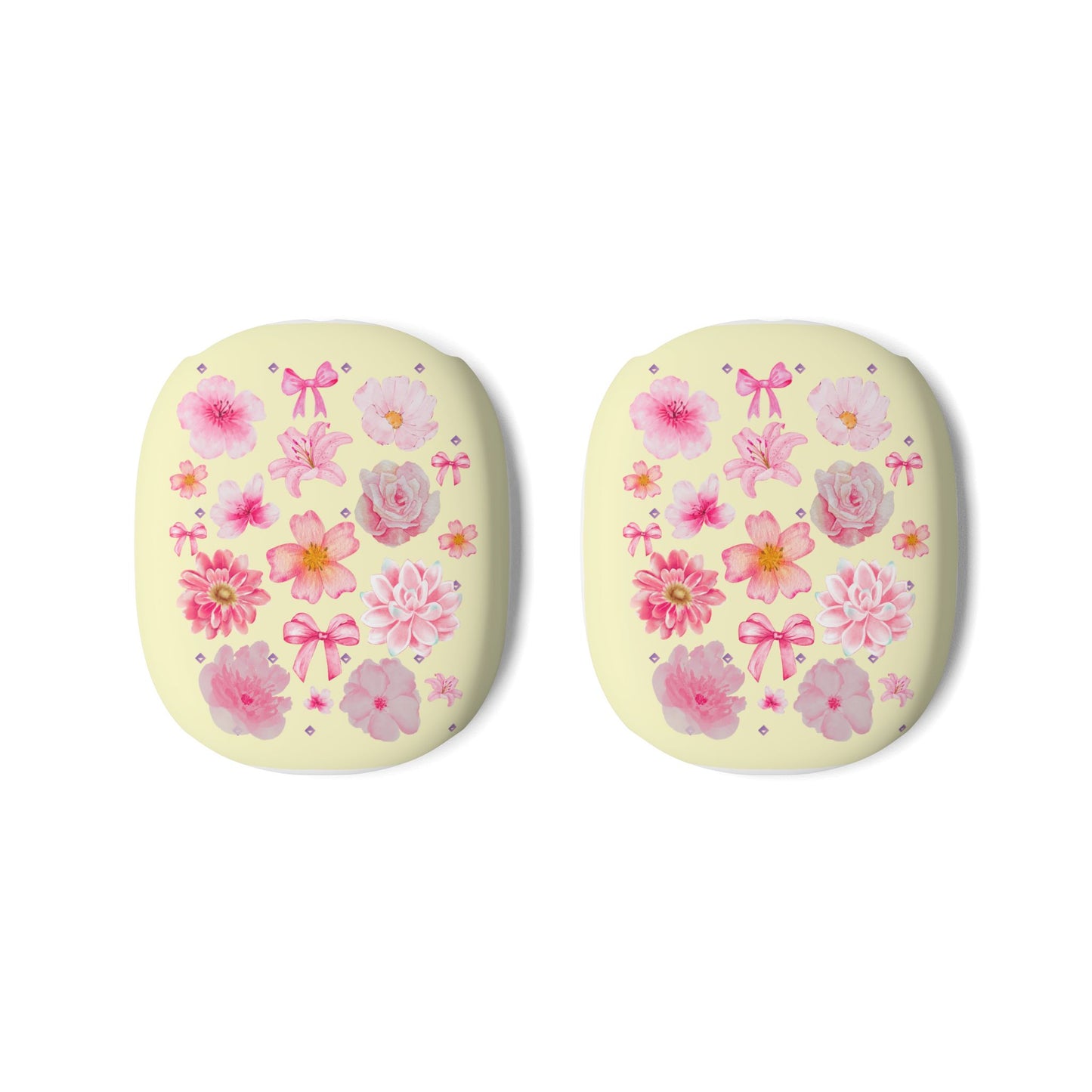 AirPods Max Case - Pink Floral Pattern Protective Cover for Apple AirPods Max, Cute Spring Headphone Accessory