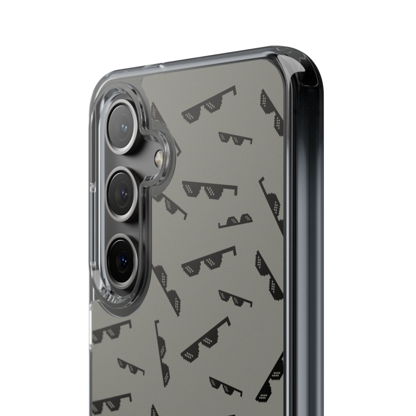 iPhone Case with Trendy Poodle and Sunglasses Pattern | Cute Kawaii Dog Design | Clear Protective Phone Cover