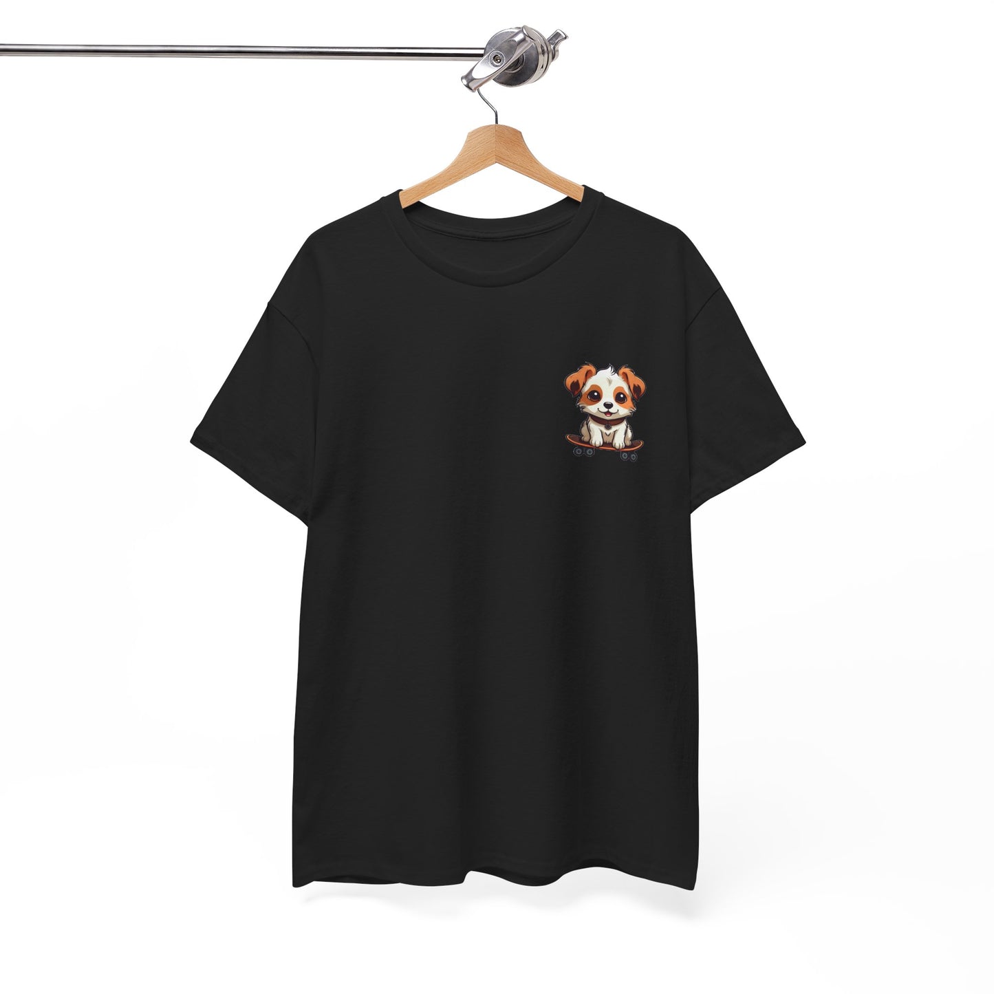 Dog on Skateboard Unisex Tee - Cute Jack Russell Terrier Design
