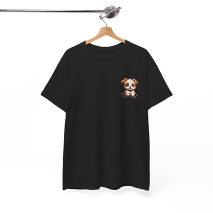 Dog on Skateboard Unisex Tee - Cute Jack Russell Terrier Design