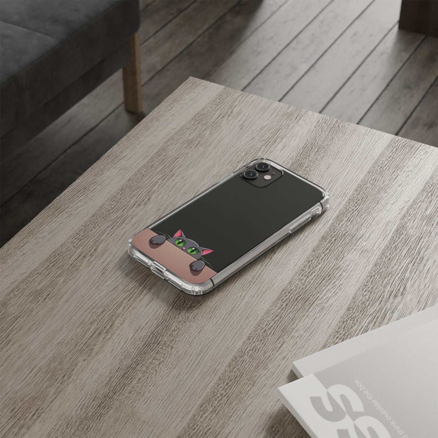 Phone Cases With Cute Cat Design - Clear Silicone Phone Cases Samsung and iPhone