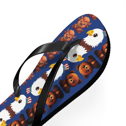 Flip Flops Cute Animal Print | Fun Summer Sandals for Beach Days, Poolside Chill, and Animal Lovers