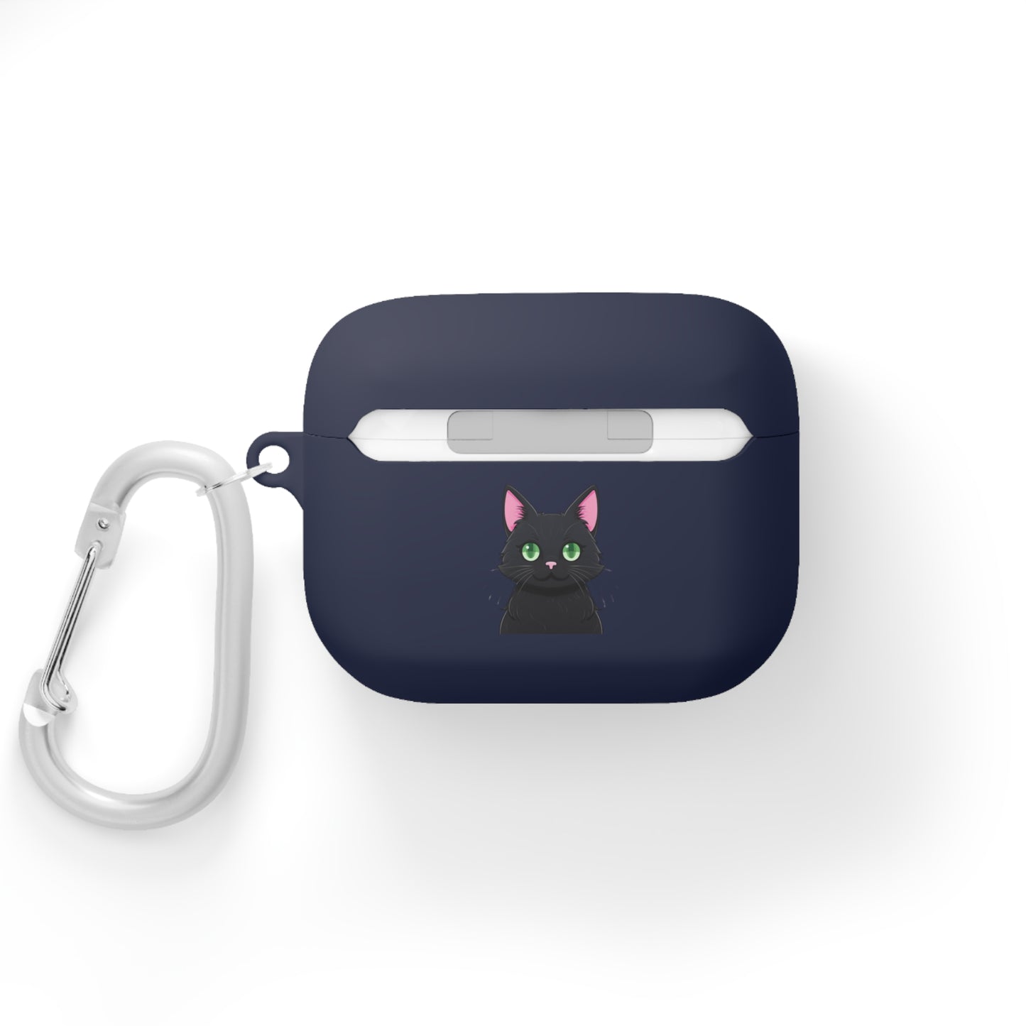 AirPods and AirPods Pro Case Cover - MEOW Cute Green Eyed Cat