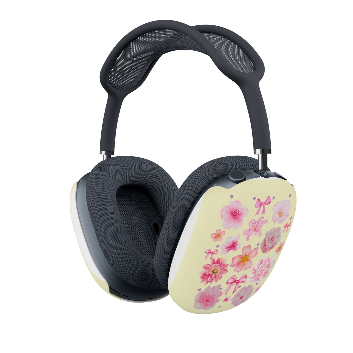 AirPods Max Case - Pink Floral Pattern Protective Cover for Apple AirPods Max, Cute Spring Headphone Accessory