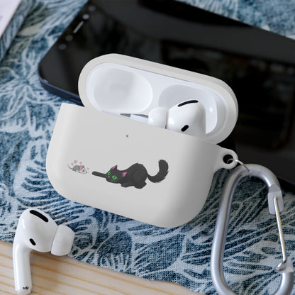 AirPods and AirPods Pro Case Cover - MEOW Cute Green Eyed Cat