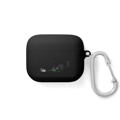 AirPods and AirPods Pro Case Cover - MEOW Cute Green Eyed Cat