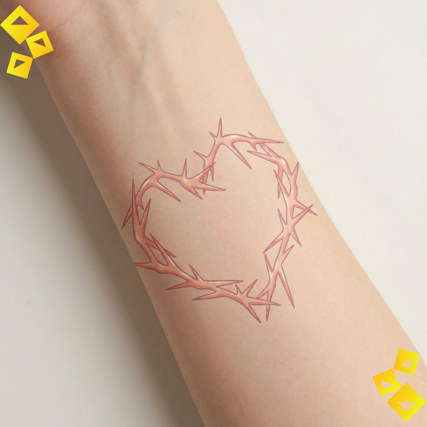 Temporary Tattoos - Cute Animal Love Tattoos - Bear Cat Dog Heart Designs - Sweet Paw Print Tattoos for Animal Lovers