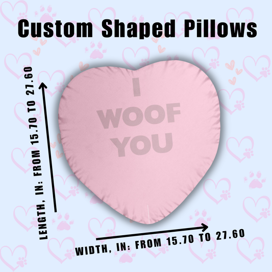 Custom Shaped Pillow - Personalized Photo Pillow - Unique Animal or Object Cushion - Cute Home Decor or Gift Idea