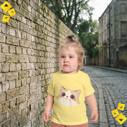 Baby Cat T Shirt - Cute Kitten Baby Tee - Soft Cotton Infant Shirt - Gift for Cat Lovers Baby