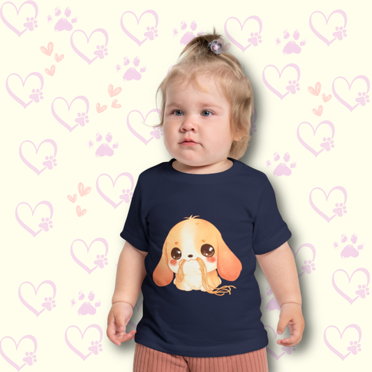 Baby Puppy T Shirt - Cute Dog Baby Tee - Soft Cotton Infant Shirt - Funny Animal Baby Gi