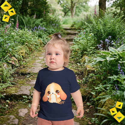 Baby Puppy T Shirt - Cute Dog Baby Tee - Soft Cotton Infant Shirt - Funny Animal Baby Gi
