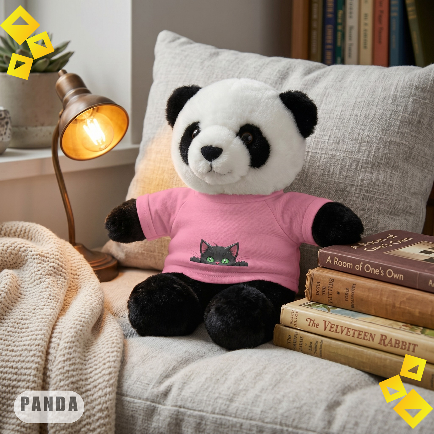 Stuffed Animals, Fluffy Plush Toys with Custom Tees, Snuggle Buddies Design, Personalized Gift for Kids, Cute Cuddly Toy Keepsake