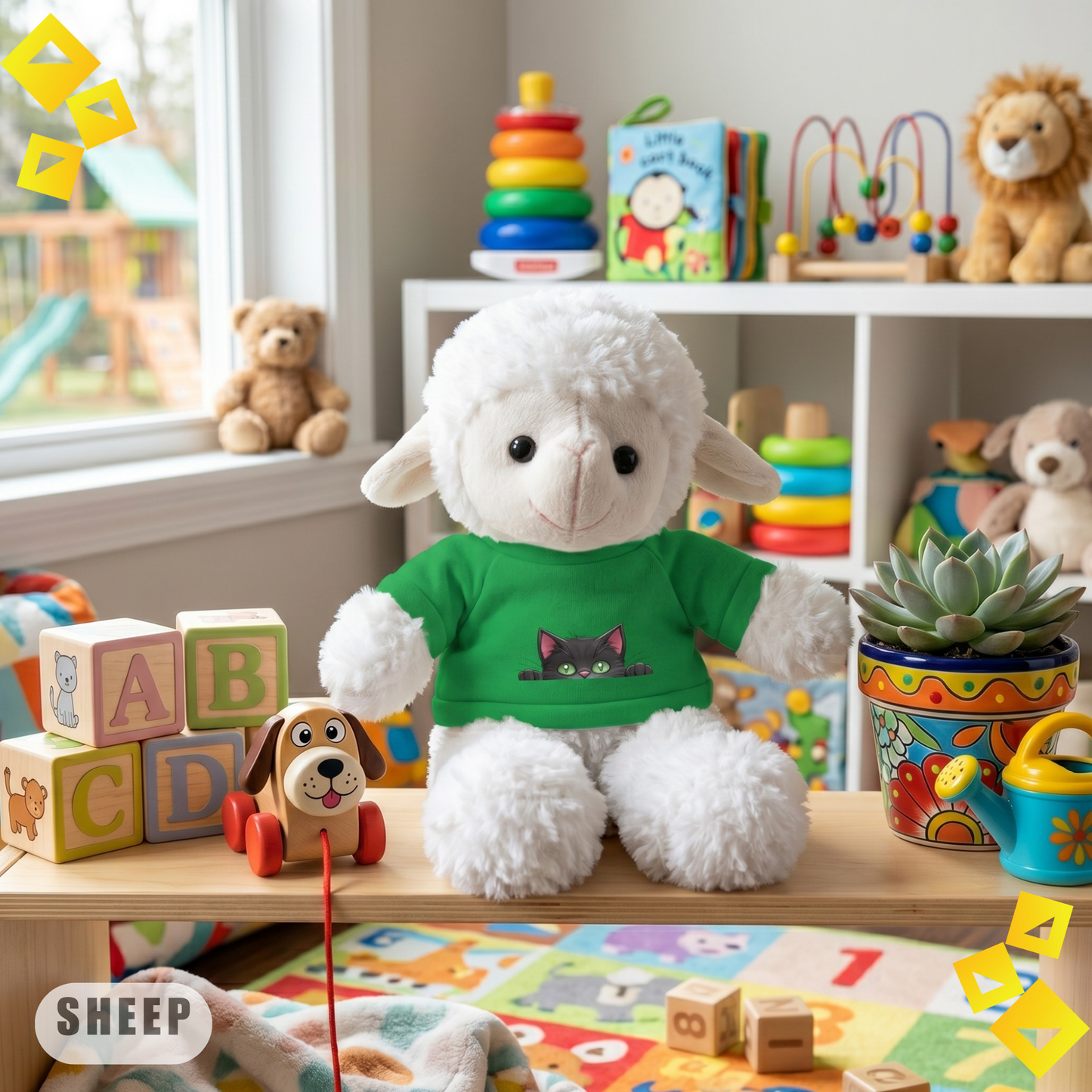 Stuffed Animals, Fluffy Plush Toys with Custom Tees, Snuggle Buddies Design, Personalized Gift for Kids, Cute Cuddly Toy Keepsake