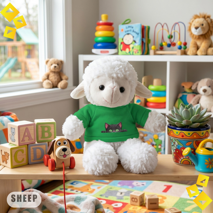 Stuffed Animals, Fluffy Plush Toys with Custom Tees, Snuggle Buddies Design, Personalized Gift for Kids, Cute Cuddly Toy Keepsake