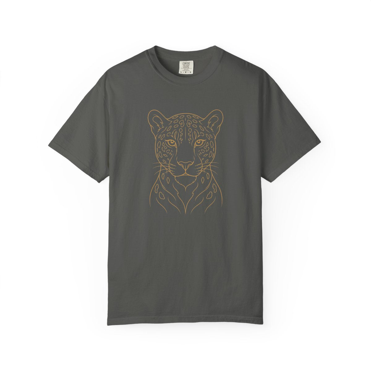 Line Art Jaguar Head T-shirt | Minimal Big Cat Illustration