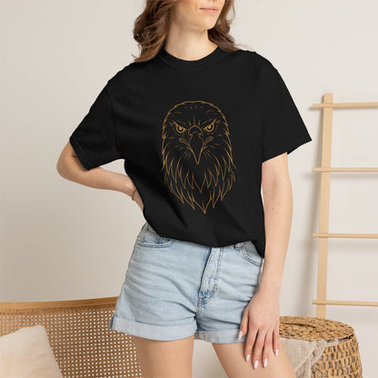 Minimal Eagle Line Art T-shirt | Outline Bald Eagle Tee