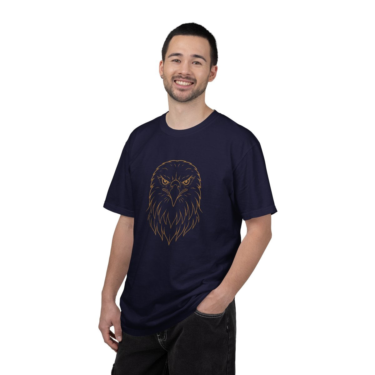 Minimal Eagle Line Art T-shirt | Outline Bald Eagle Tee