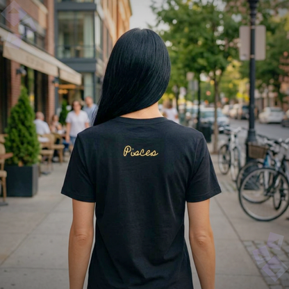 Unisex Jersey T Shirt Pisces Zodiac Fish Graphic, Minimalist Pisces Astrology Shirt, Horoscope Zodiac Sign Tee, Birthday Gift