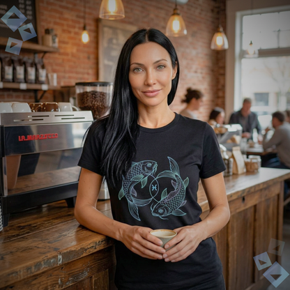 Unisex Jersey T Shirt Pisces Zodiac Fish Graphic, Minimalist Pisces Astrology Shirt, Horoscope Zodiac Sign Tee, Birthday Gift