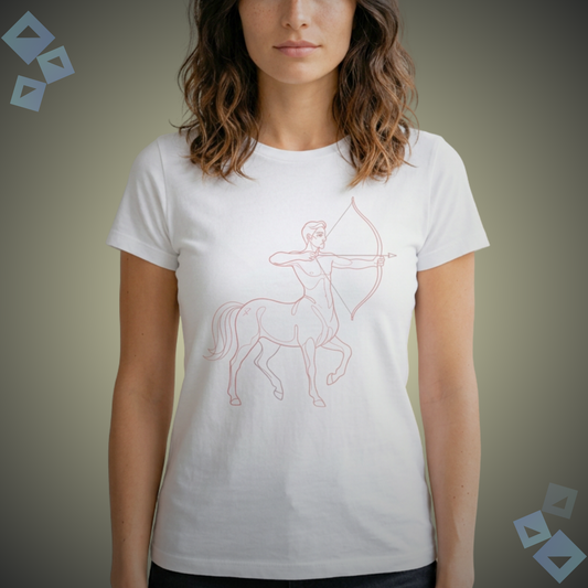 Unisex Jersey T Shirt Sagittarius Zodiac Archer Graphic, Minimalist Sagittarius Astrology Shirt, Horoscope Zodiac Sign Tee, Birthday Gift