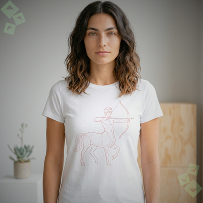Unisex Jersey T Shirt Sagittarius Zodiac Archer Graphic, Minimalist Sagittarius Astrology Shirt, Horoscope Zodiac Sign Tee, Birthday Gift
