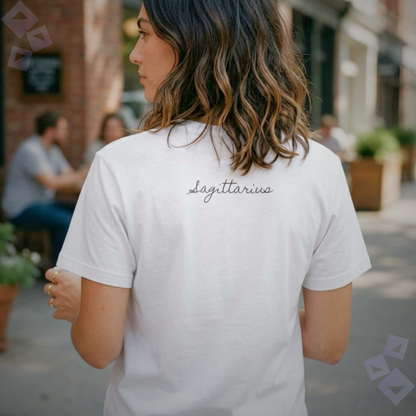 Unisex Jersey T Shirt Sagittarius Zodiac Archer Graphic, Minimalist Sagittarius Astrology Shirt, Horoscope Zodiac Sign Tee, Birthday Gift