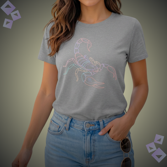 Unisex Jersey T Shirt Scorpio Zodiac Scorpion Graphic, Minimalist Scorpio Astrology Shirt, Horoscope Zodiac Sign Tee, Gift for Scorpio