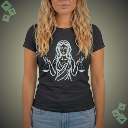 Unisex Jersey T Shirt Libra Zodiac Scales Graphic, Minimalist Libra Astrology Shirt, Horoscope Zodiac Sign Tee, Gift for Libra Women Men