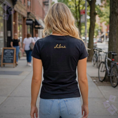 Unisex Jersey T Shirt Libra Zodiac Scales Graphic, Minimalist Libra Astrology Shirt, Horoscope Zodiac Sign Tee, Gift for Libra Women Men