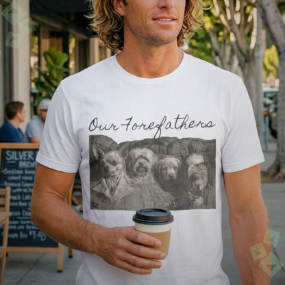 Unisex Jersey T Shirt Our Forefathers Evolution Graphic Tee, Funny Monkey Evolution Shirt, Science Humor T Shirt, Gift for Science Lovers