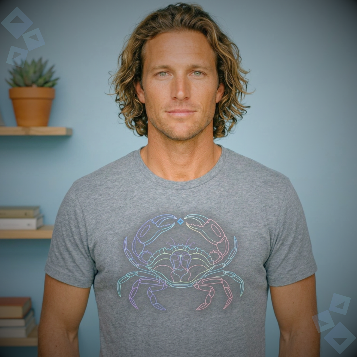 Unisex Jersey T Shirt Cancer Zodiac Crab Graphic, Minimalist Cancer Astrology Shirt, Horoscope Zodiac Sign Tee, Gift for Cancer Women Men