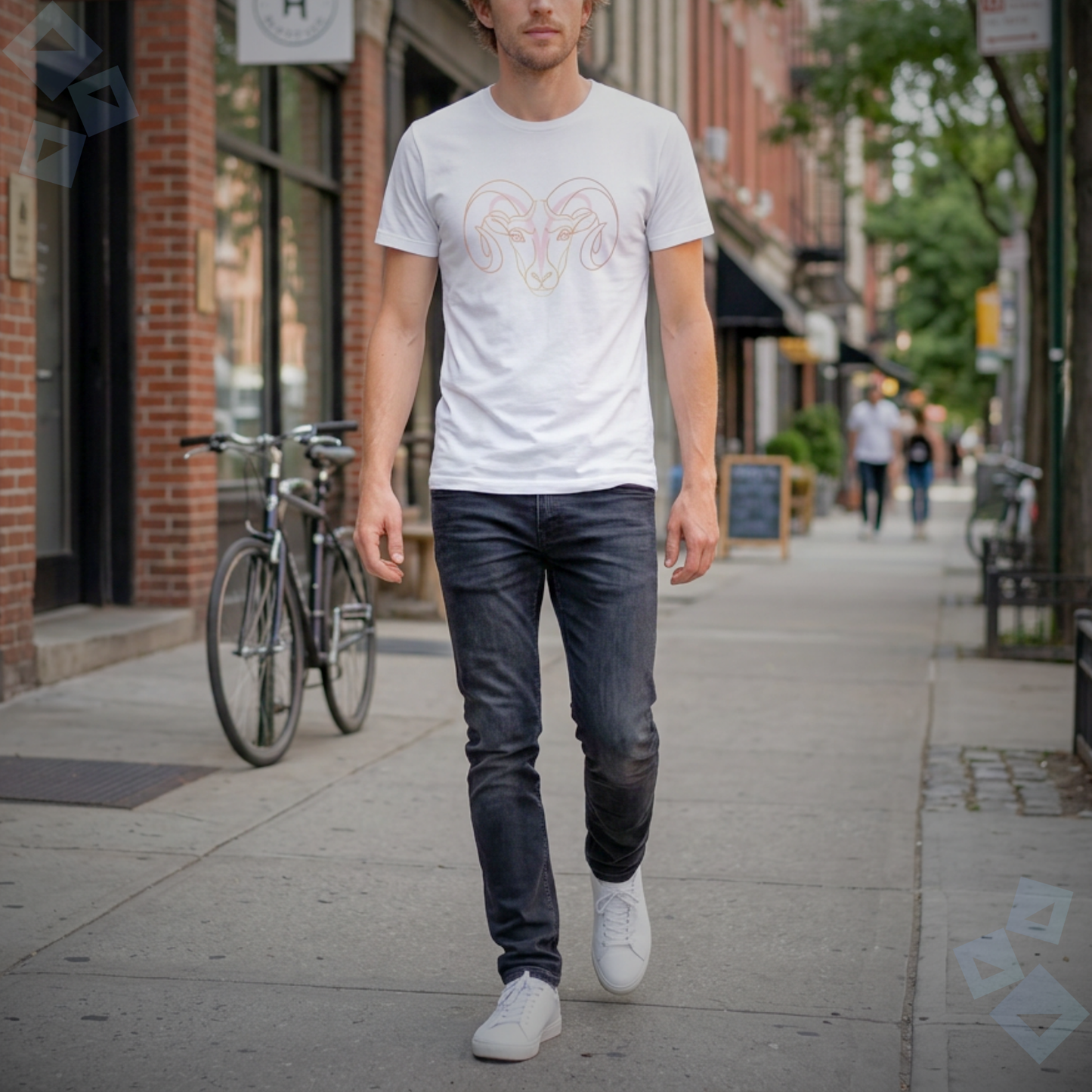 Unisex Jersey T Shirt Aries Zodiac Ram Graphic, Minimalist Aries Astrology Shirt, Horoscope Zodiac Sign Tee, Birthday Gift