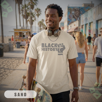 Unisex Heavy Cotton Tee Black History Shirt, Black History Month Fist Graphic T Shirt, African American Pride Shirt, Equality Activist Gift
