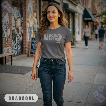 Unisex Heavy Cotton Tee Black History Shirt, Black History Month Fist Graphic T Shirt, African American Pride Shirt, Equality Activist Gift