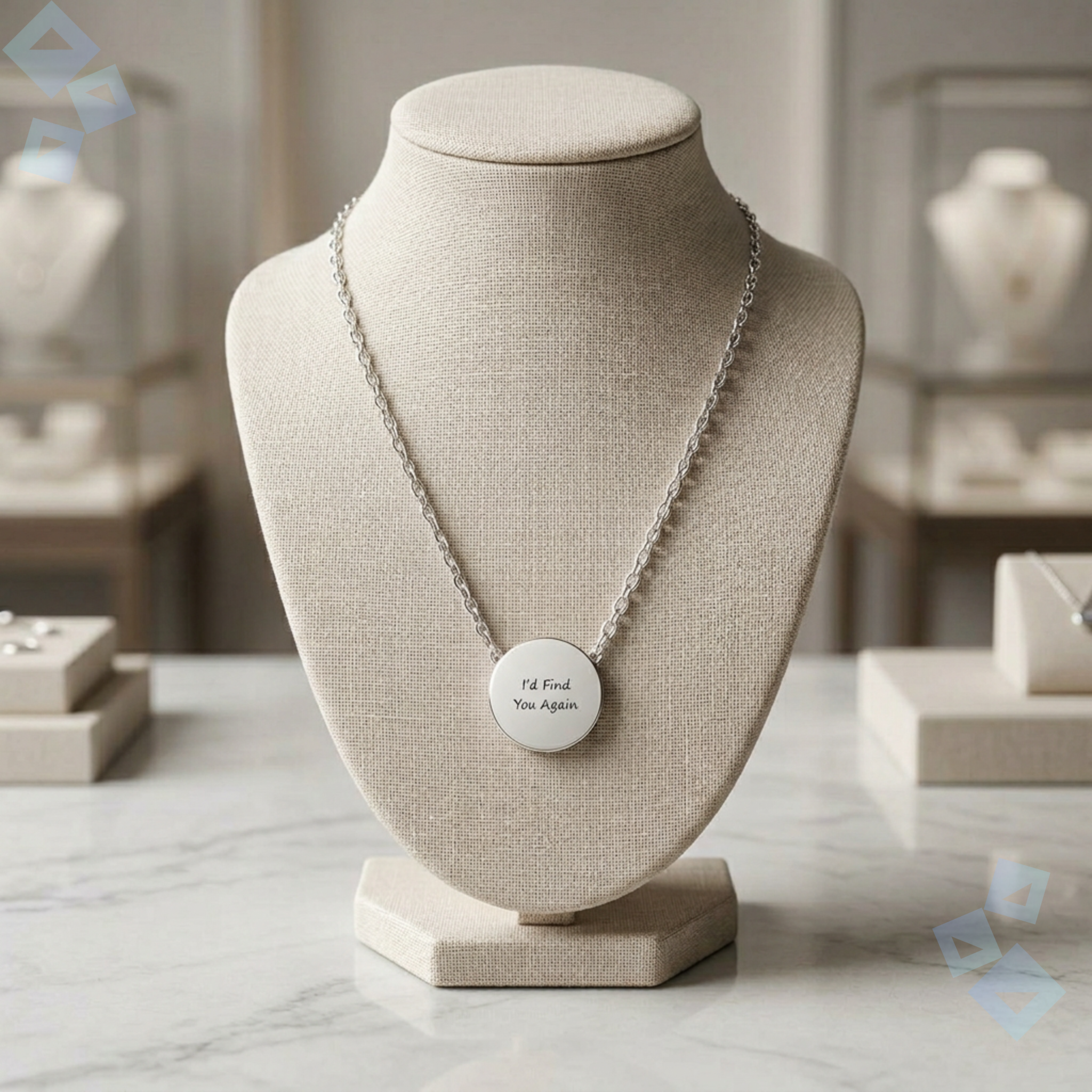 Mini Circle Necklace Engraving, Personalized Name Necklace with Round Pendant, Custom Word Necklace, Minimalist Jewelry Gift for Her
