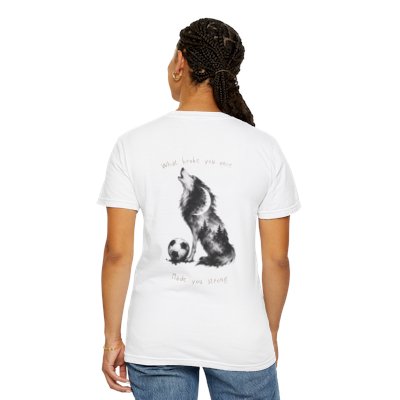 Howl Wolf with Soccer Ball T-Shirt | Soft Watercolor Wolf Illustration