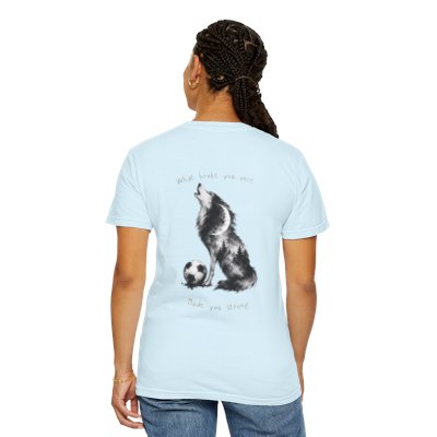 Howl Wolf with Soccer Ball T-Shirt | Soft Watercolor Wolf Illustration