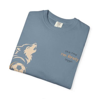 Howl I'm Ready Soccer Wolf T-Shirt | Paw Print, Soccer Ball Design