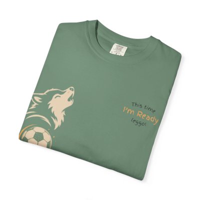 Howl I'm Ready Soccer Wolf T-Shirt | Paw Print, Soccer Ball Design