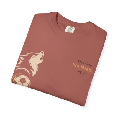 Howl I'm Ready Soccer Wolf T-Shirt | Paw Print, Soccer Ball Design