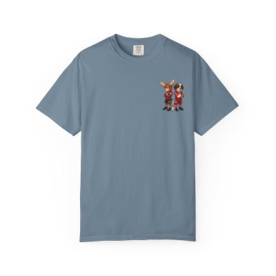 Moose and Saint Bernard Soccer Players T-shirt | Cute Animal Sports Illustration