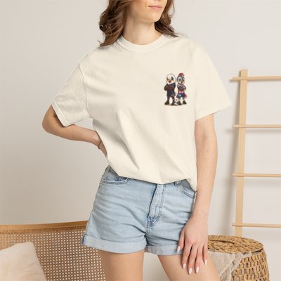 Eagle and BellBird Soccer Players T-shirt | Cute Animal Sports Illustration
