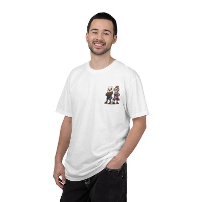 Eagle and BellBird Soccer Players T-shirt | Cute Animal Sports Illustration